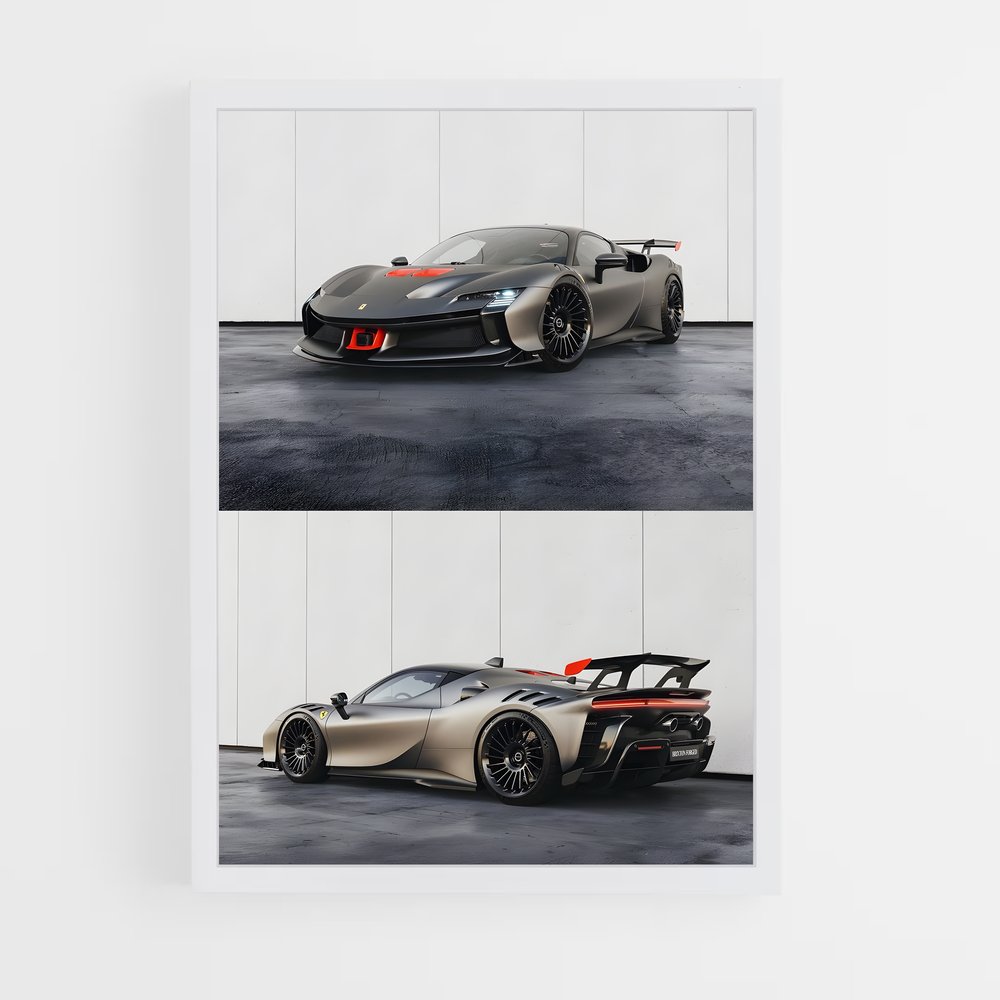 Poster stradale Vitesse supercar – affiche Ferrari (vue 3)